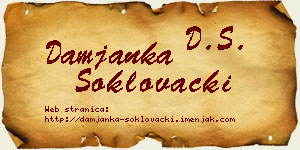 Damjanka Šoklovački vizit kartica